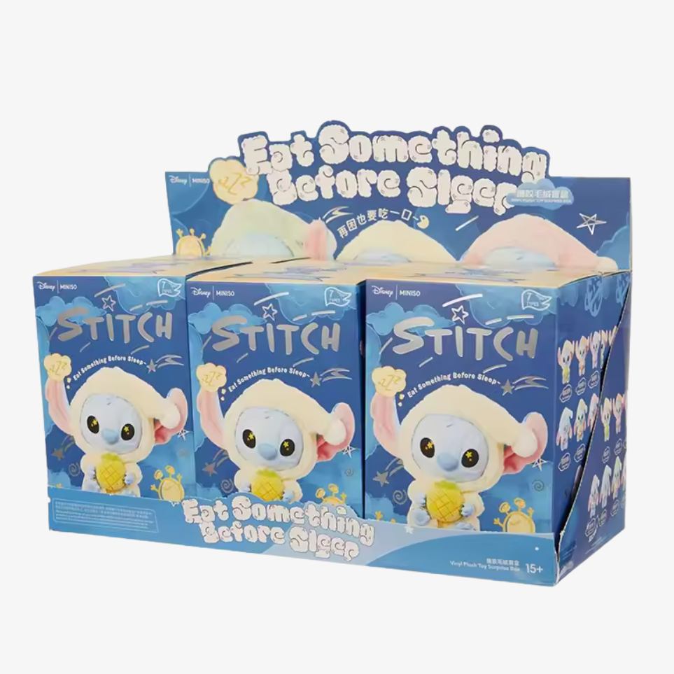 Miniso Disney Stitch Eat Something Before Sleep Blind Box 6 pack